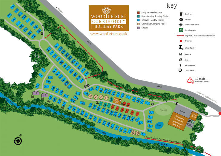 Corriefodly Park Map