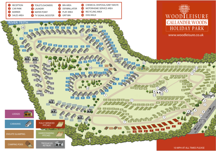 Callander Woods Park Map.png